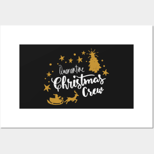 Quarantine Christmas Crew - Family Christmas Crew - Pandemic Christmas Gift - Couple Family Matching christmas pajamas Posters and Art